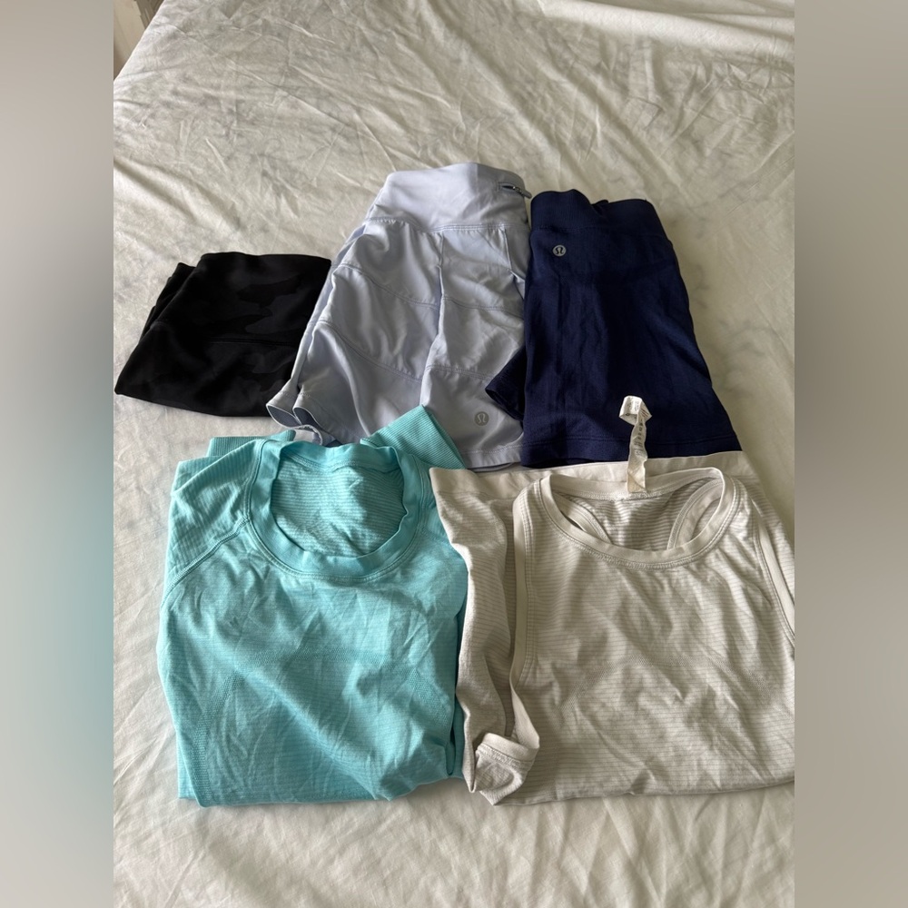 lululemon athletica Women's Shorts in Black, Light Blue, and Navy
